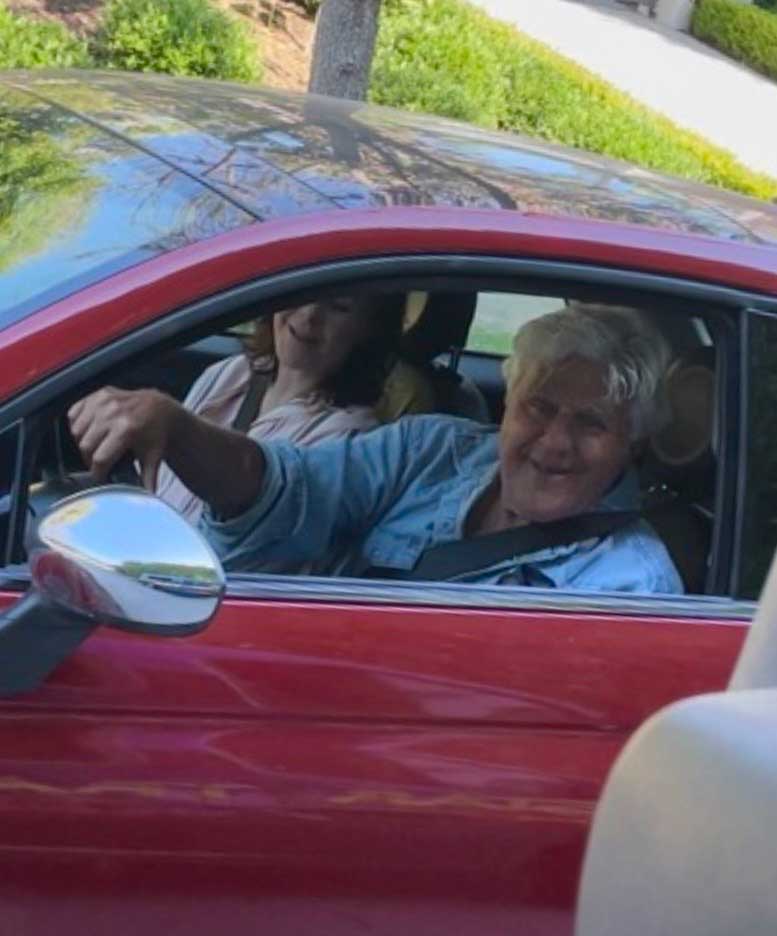 Jay Leno seen on Hollywood tour