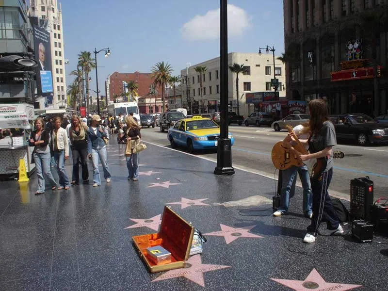Hollywood Walk of Fame on Hollywood Blvd.