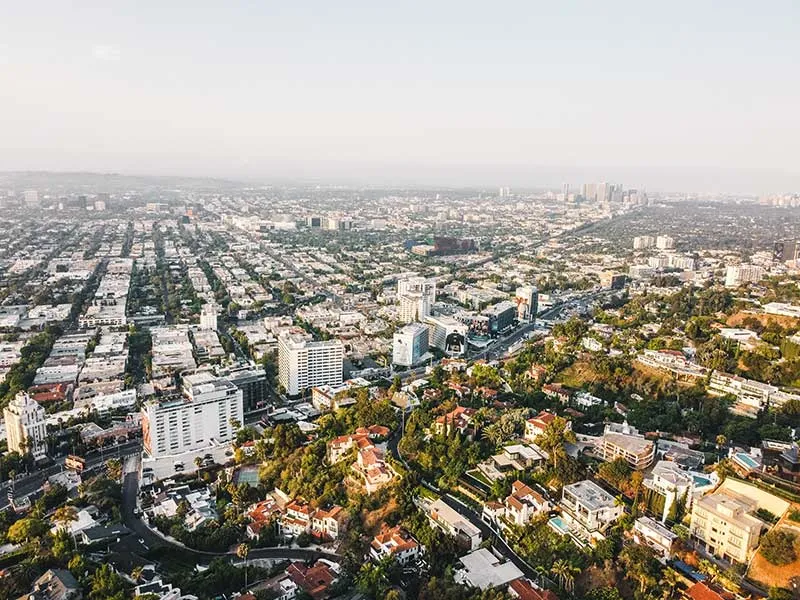 Beverly Hills aerial view