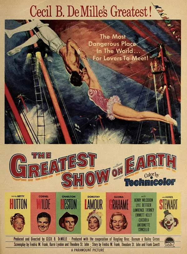 Movie poster from Hollywood golden age